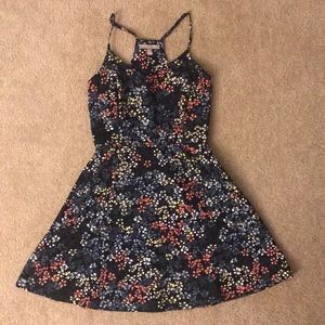 Banana Republic Petite Floral Print Skater Dress